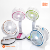 Rechargeable Folding Table Fan with Led Light