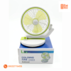 Rechargeable Folding Table Fan with Led Light