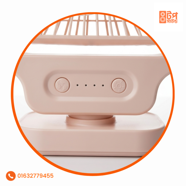 Elima KN-283 Rechargeable Table Fan with LED